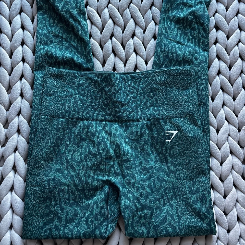 Gymshark Teal Patterned Leggings